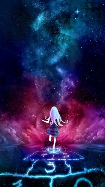 sky hopscotch Anime girl anime girl Sky Anime Phone Wallpaper