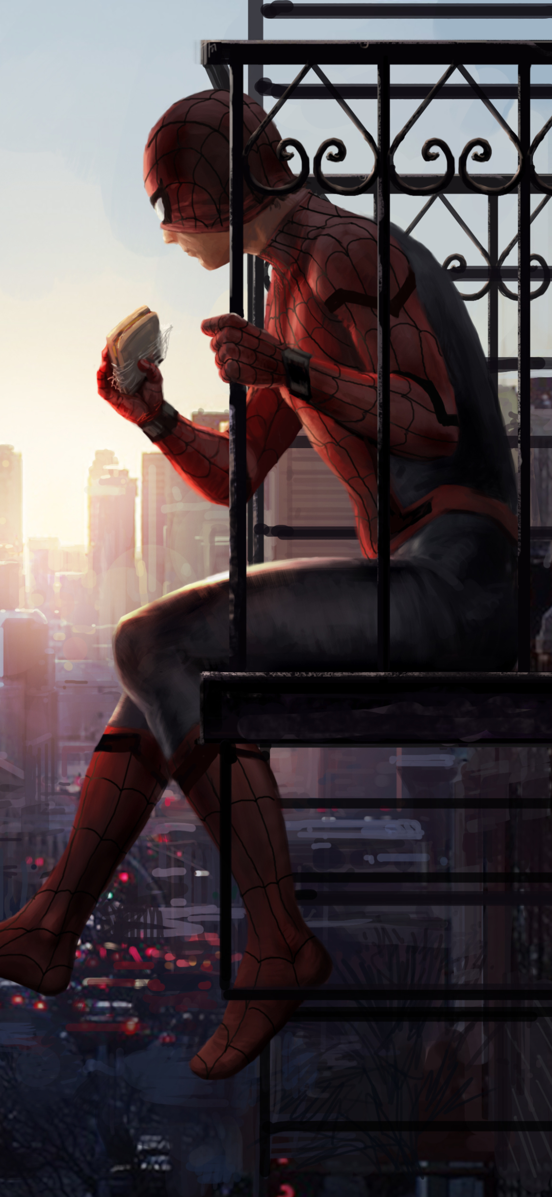 Spider-Man: Homecoming Phone Wallpaper by Henrik Tamm