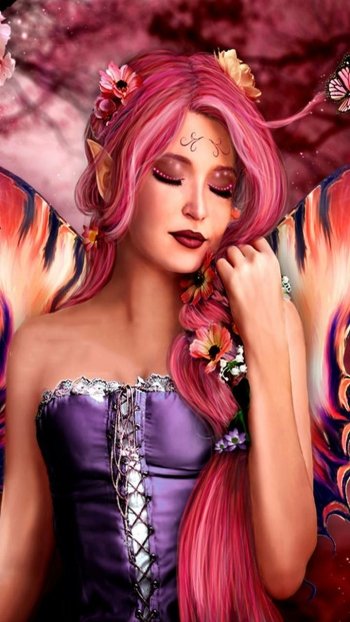 wings fantasy fairy Phone Wallpaper