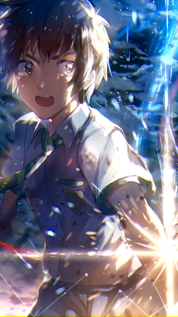 Your Name. Taki Tachibana Mitsuha Miyamizu Anime Phone Wallpaper