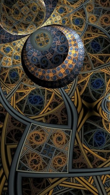 ball Abstract fractal Phone Wallpaper