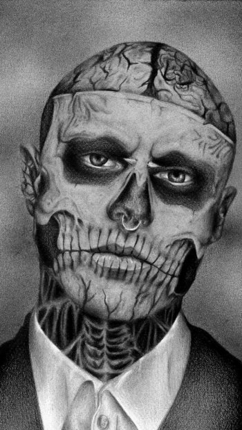 scary dark zombie Phone Wallpaper
