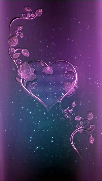  Purple Heart and Leaves