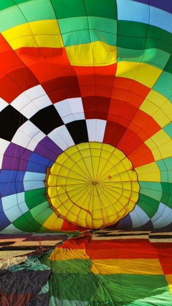 colorful vehicle hot air balloon Phone Wallpaper