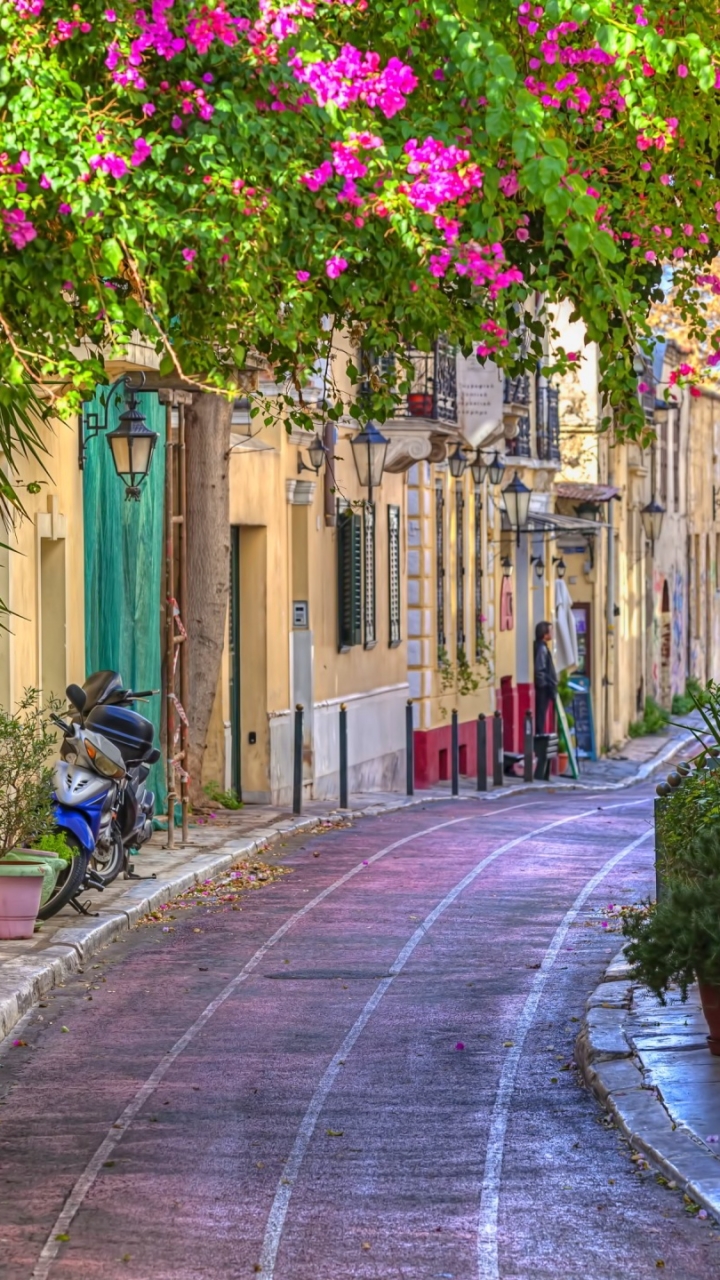 Side Street in Athens, Greece