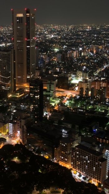 night Japan man made Tokyo Phone Wallpaper