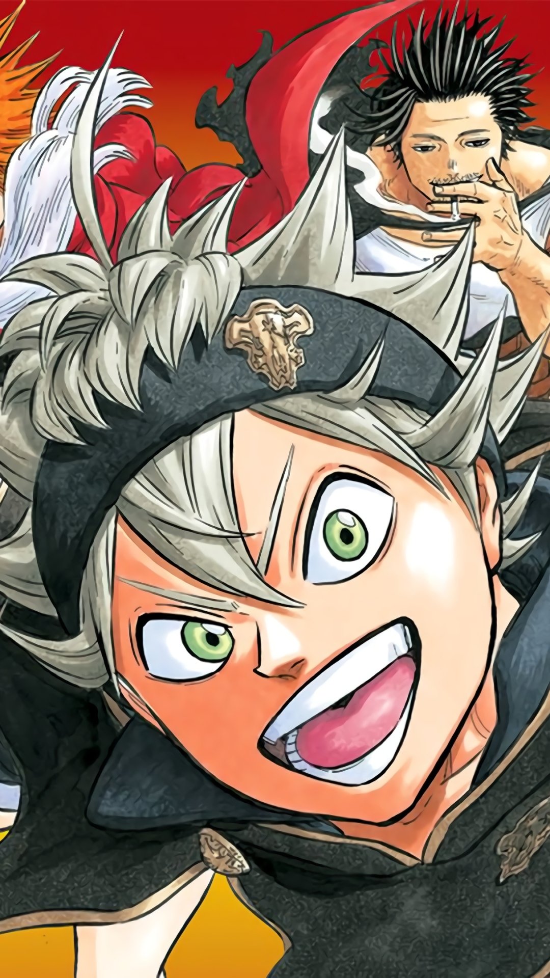 Download Yami Sukehiro Asta (Black Clover) Anime Black Clover Phone Wallpaper