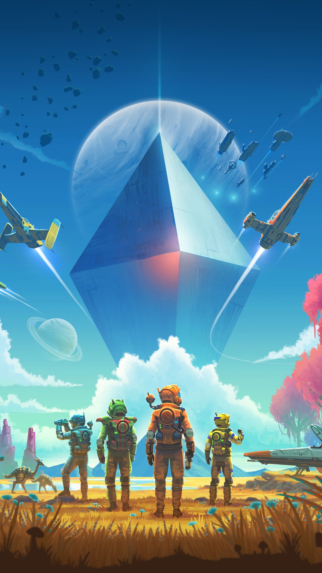 Download Spaceship Video Game No Man's Sky Phone Wallpaper