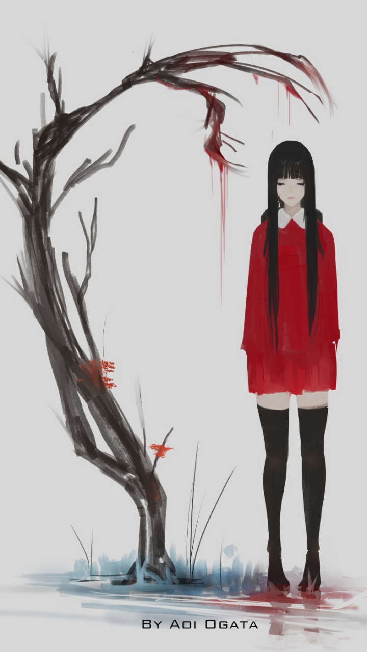 Download Sad Tree Anime Original Sad Anime Phone Wallpaper, image size:720x1280