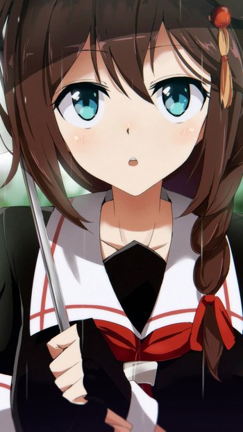 Shigure (Kancolle) Anime Kantai Collection Phone Wallpaper
