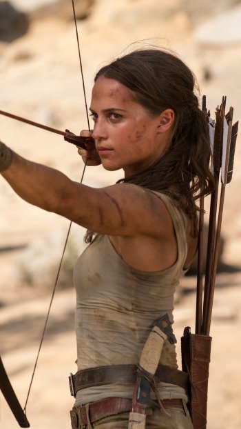 Alicia Vikander Lara Croft movie Tomb Raider (2018) Phone Wallpaper