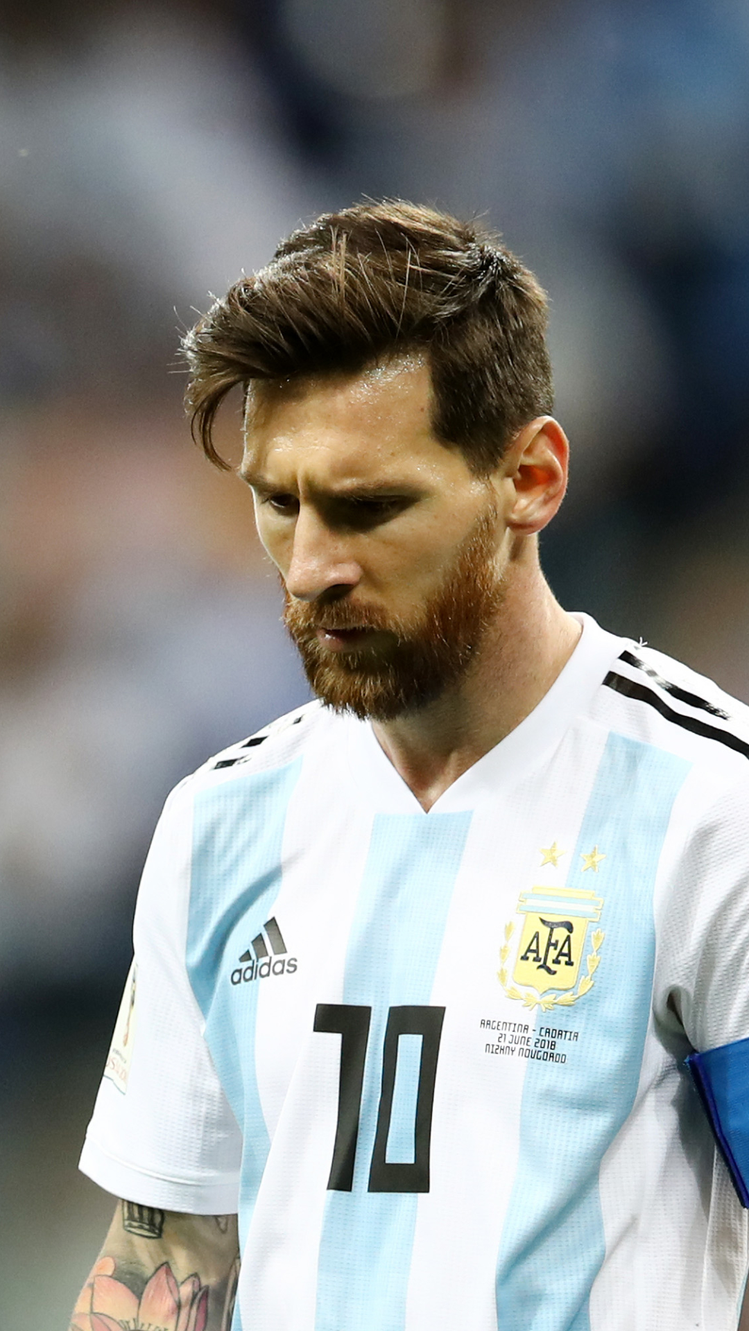 Download Argentinian Soccer Lionel Messi Sports Phone Wallpaper