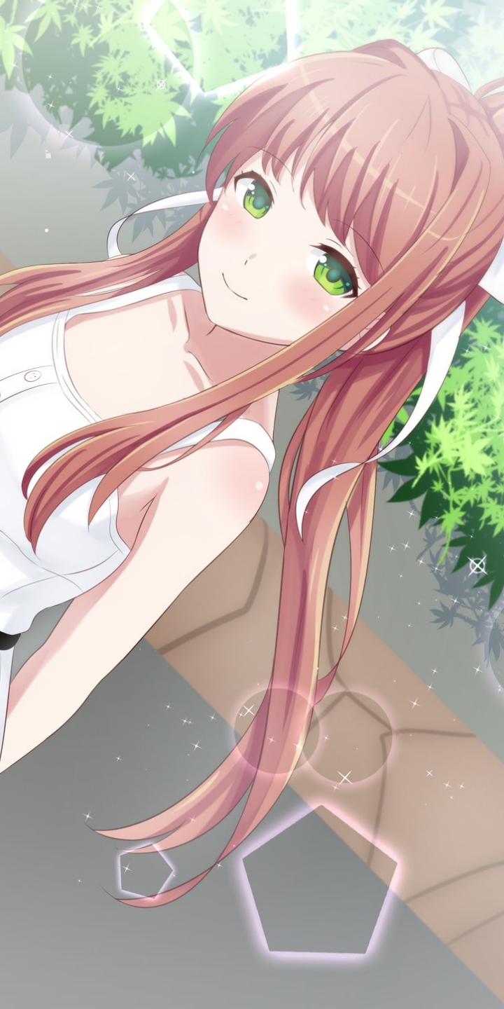 Doki Doki Literature Club Monika phone wallpaper : r/Animewallpaper