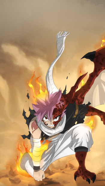 Natsu Dragneel Anime Fairy Tail Phone Wallpaper