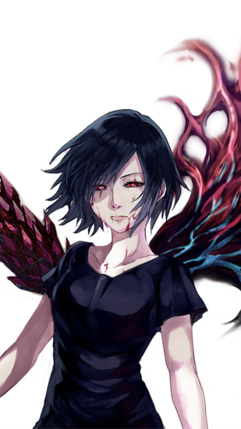 Touka Kirishima Anime Tokyo Ghoul Phone Wallpaper