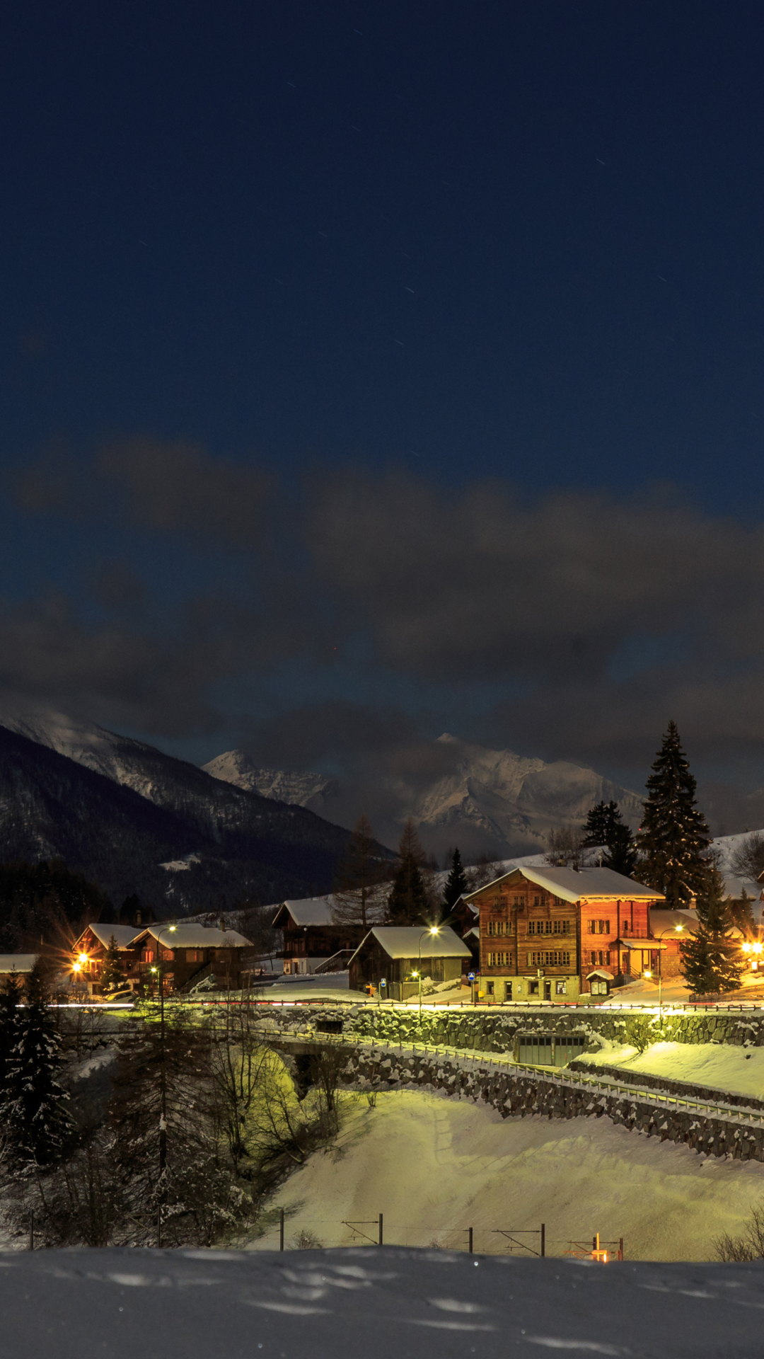 Winter Village in Switzerland