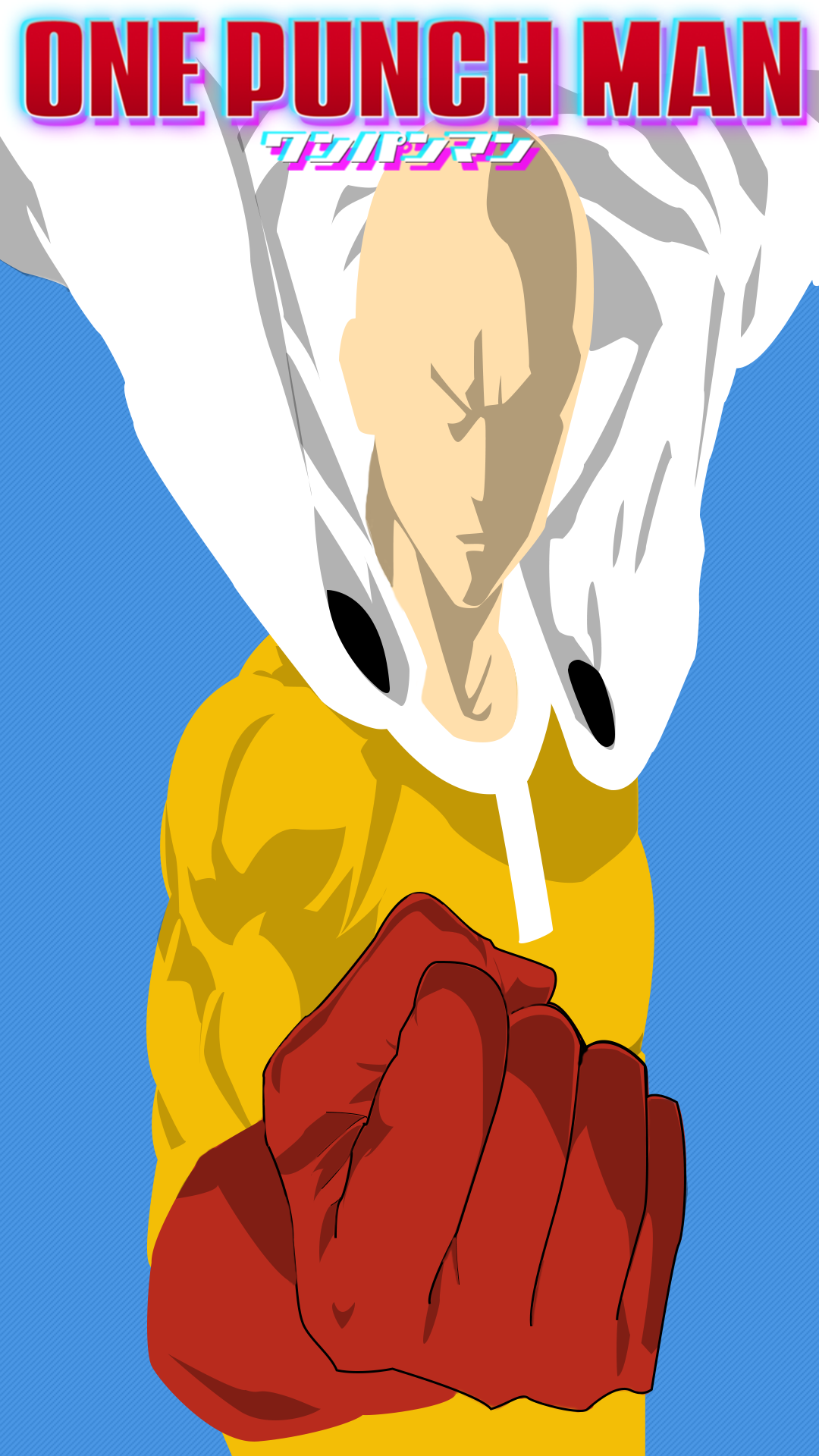 One Punch Man Minimalist Phone Wallpaper by Theivid