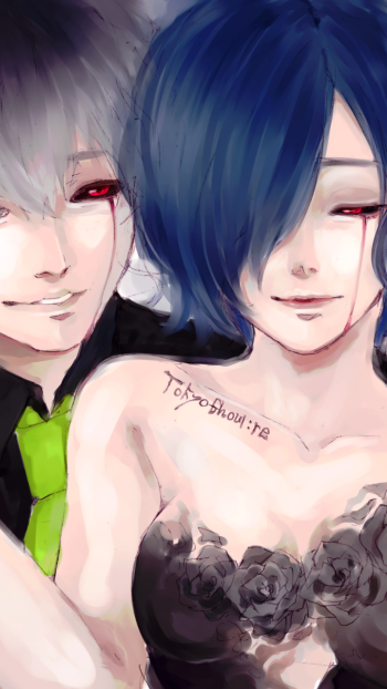 Touka Kirishima Haise Sasaki Anime Tokyo Ghoul:re Phone Wallpaper