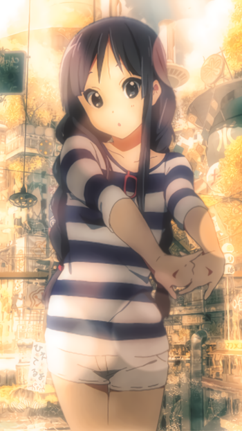 Mio Akiyama Anime K-ON! Phone Wallpaper