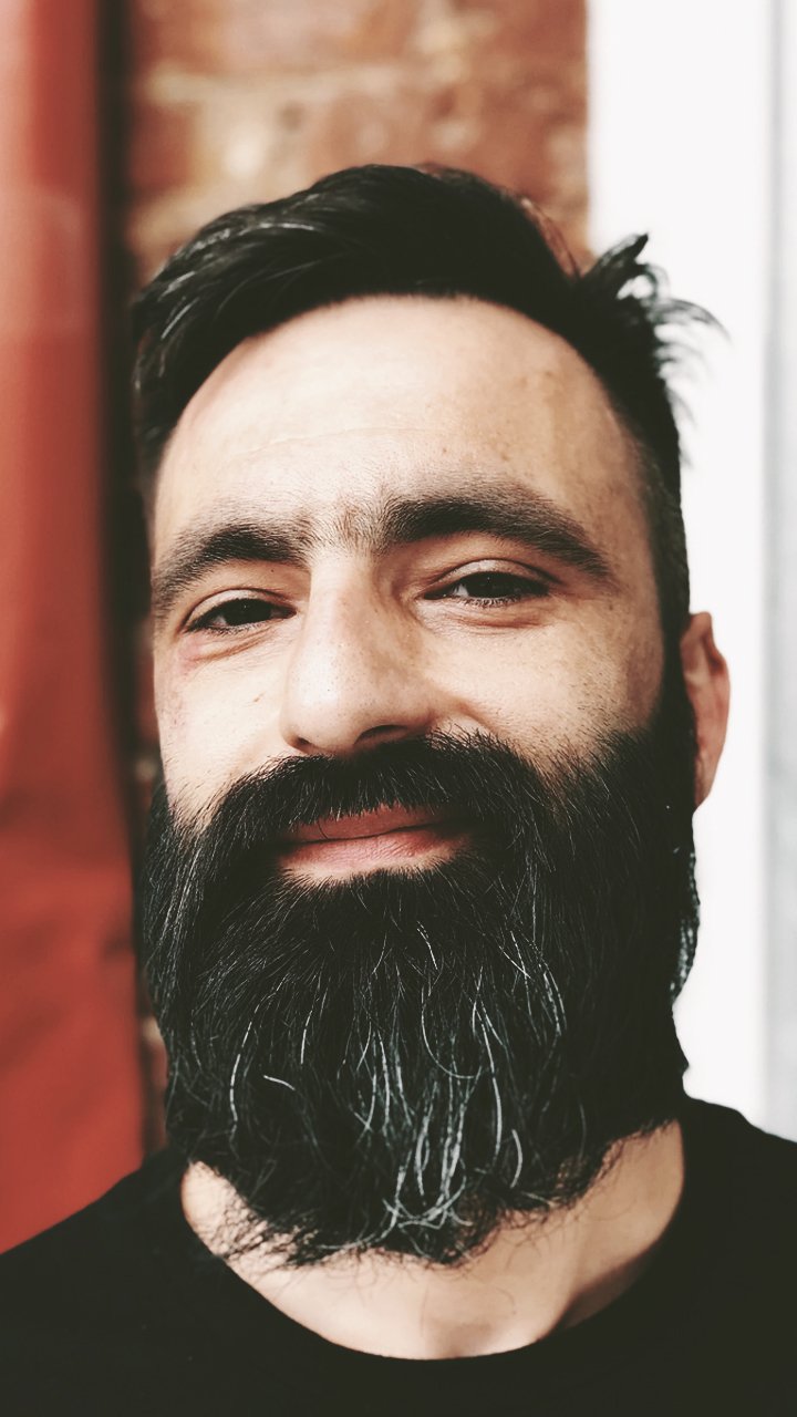 Download Face Beard Man Model Phone Wallpaper