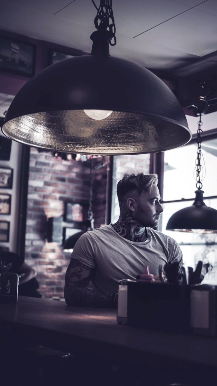 Download Tattoo Man Model Phone Wallpaper