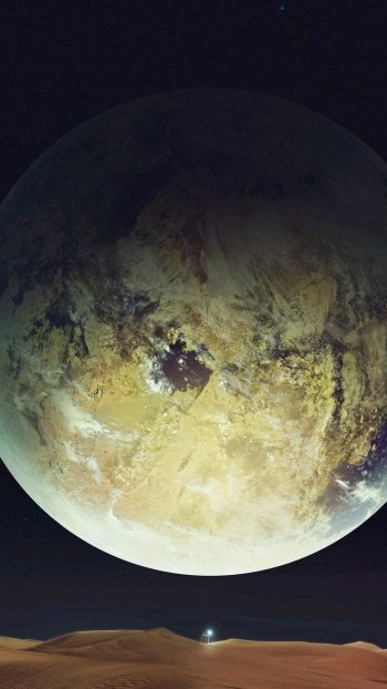 Sci Fi planet Phone Wallpaper