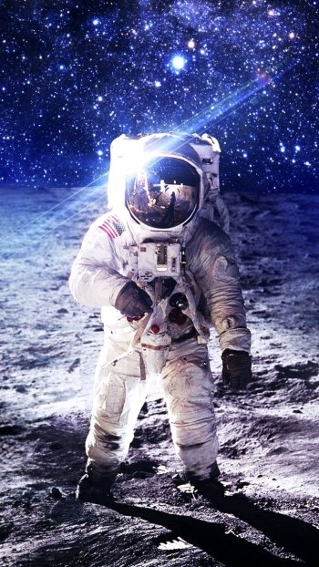 Sci Fi astronaut Phone Wallpaper