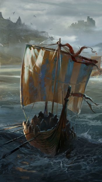 drawing viking ship video game For Honor (Video Game) Phone Wallpaper