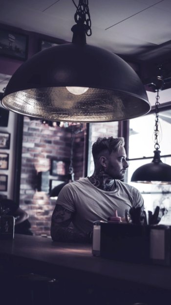 tattoo man model Phone Wallpaper