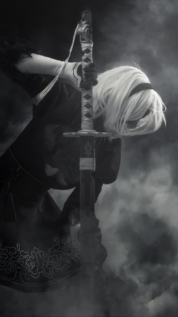 NieR: Automata woman cosplay Phone Wallpaper