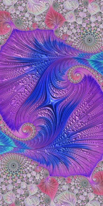 shapes swirl blue pink Abstract fractal abstract blue Phone Wallpaper