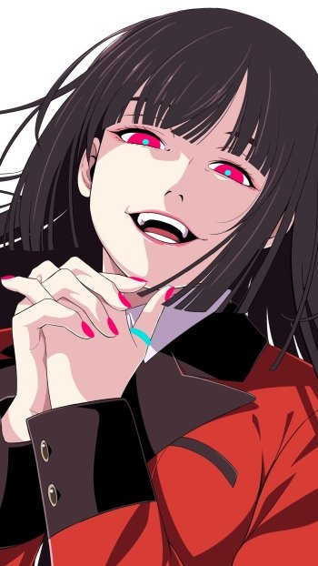 Yumeko Jabami Anime Kakegurui Phone Wallpaper