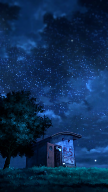 night sky star movie Patema Inverted Phone Wallpaper
