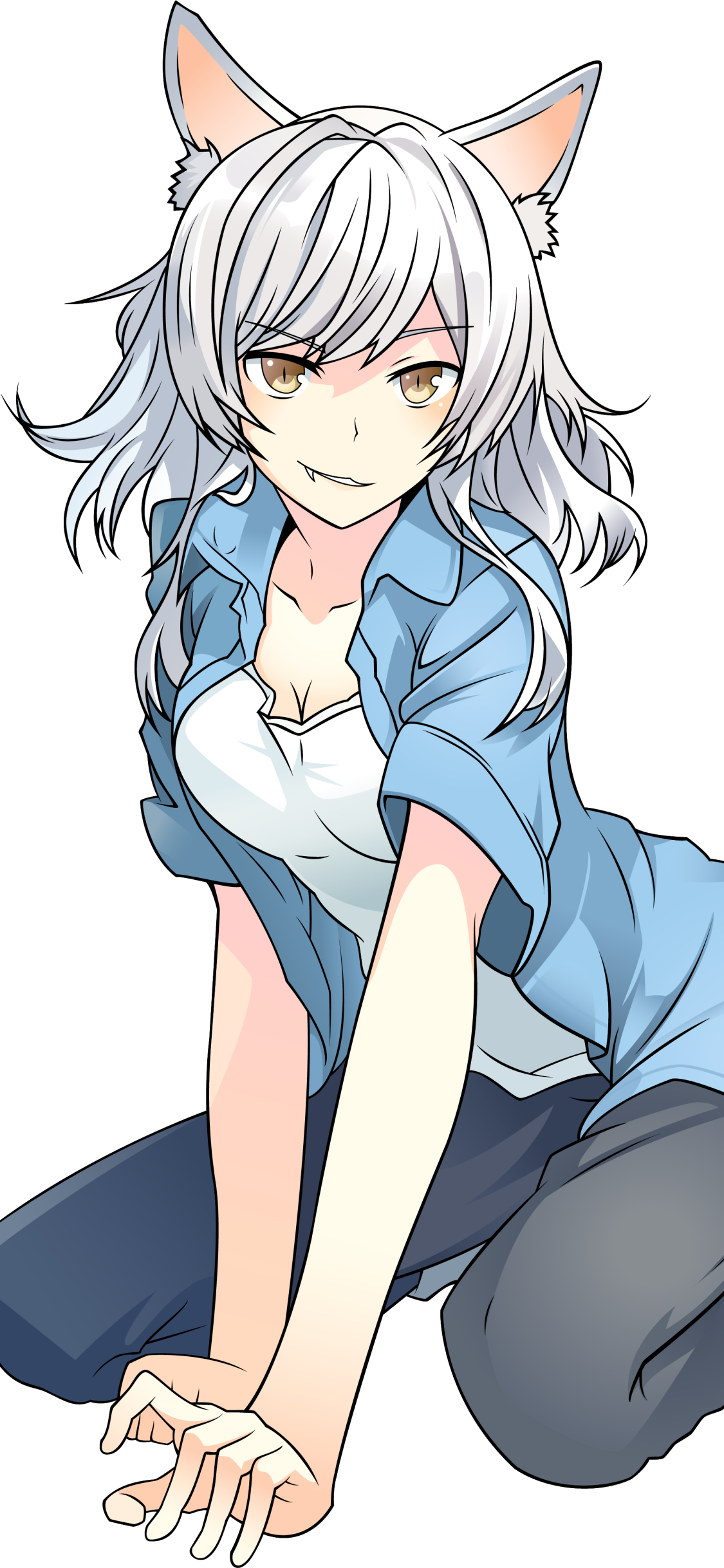 Download Black Hanekawa Tsubasa Hanekawa Anime Monogatari (Series) Phone Wallpaper