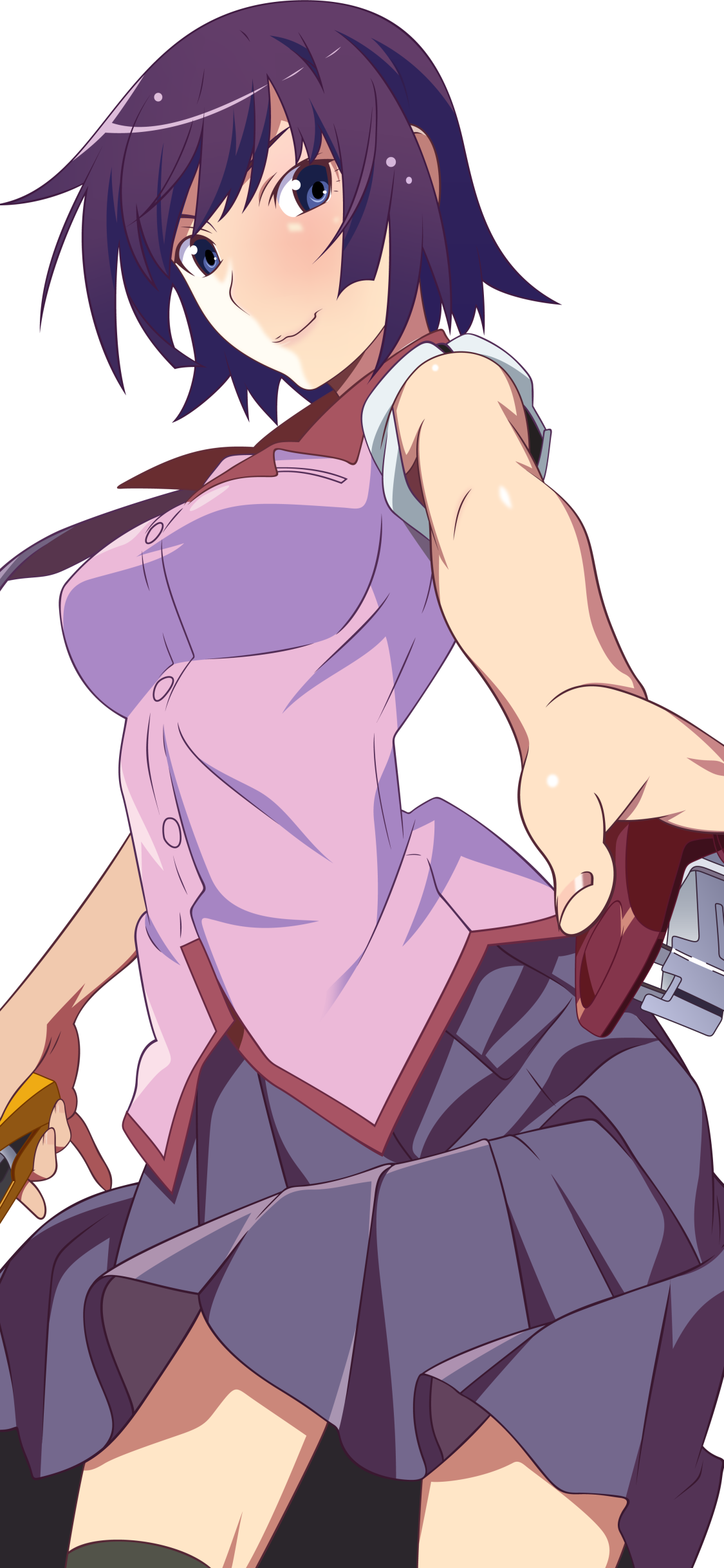 Download Hitagi Senjōgahara Anime Monogatari (Series) Phone Wallpaper