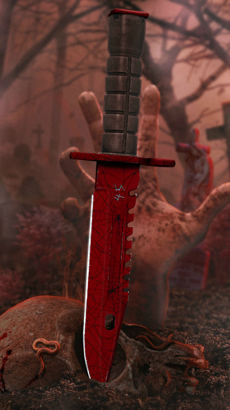 Download Cemetery Weapon Video Game Counter-Strike: Global Offensive Phone Wallpaper