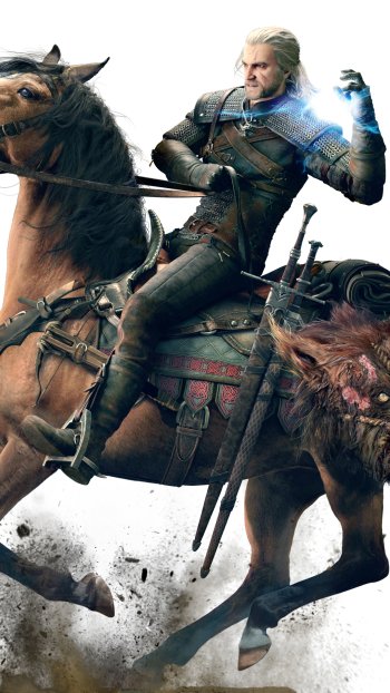 Geralt of Rivia video game The Witcher 3: Wild Hunt Phone Wallpaper