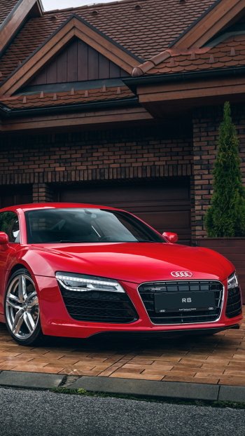 mansion vehicle Audi R8 Phone Wallpaper