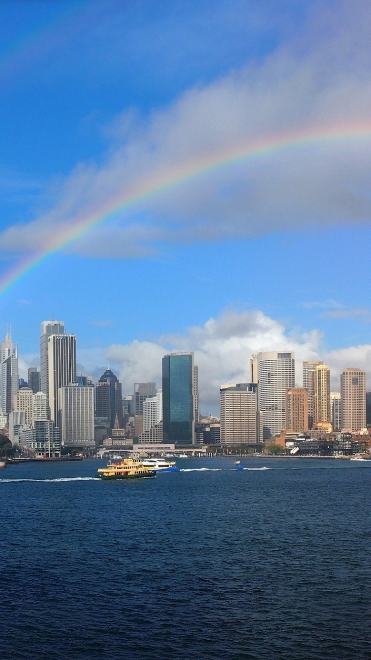 Rainbow Over Sydney Harbour