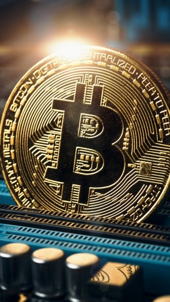 coin money technology bitcoin Phone Wallpaper