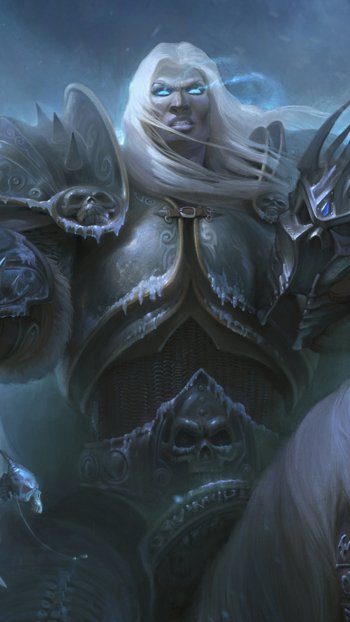 white hair armor warrior video game World of Warcraft Phone Wallpaper