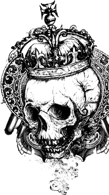 dark skull Phone Wallpaper