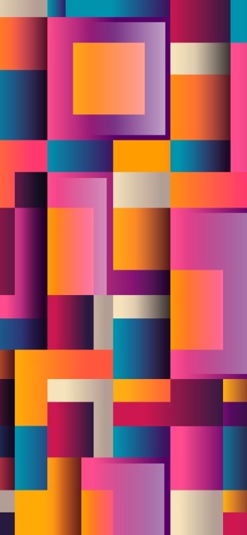 square bright colorful Abstract colors Phone Wallpaper
