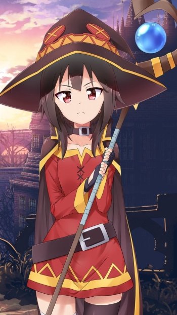 Megumin (KonoSuba) Anime KonoSuba - God’s blessing on this wonderful world!! Phone Wallpaper