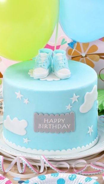 celebration colors pastry cake Happy Birthday holiday birthday Phone Wallpaper