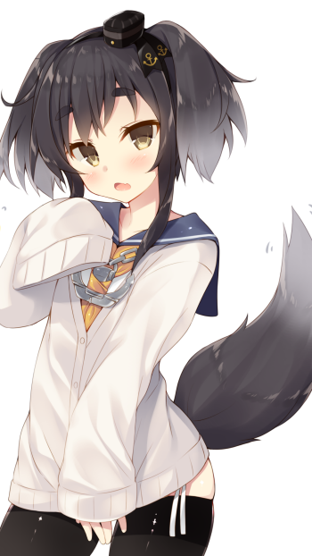 Tokitsukaze (Kancolle) Anime Kantai Collection Phone Wallpaper