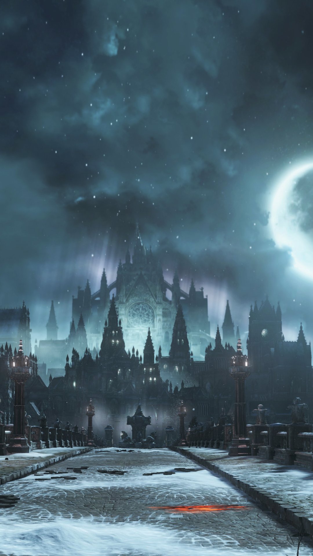 Download Night Bridge Video Game Dark Souls III Irithyll Of The Boreal Valley Phone Wallpaper