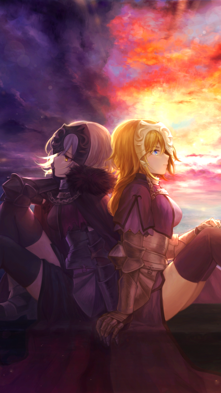 Download Avenger (Fate/Grand Order) Jeanne D'Arc (Fate Series) Jeanne D'Arc Alter Ruler (Fate/Apocrypha) Anime Fate/Grand Order Phone Wallpaper