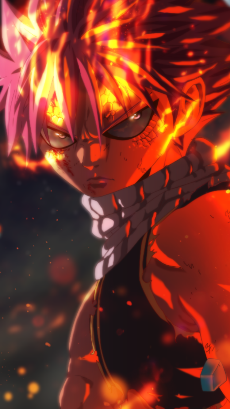 Download Natsu Dragneel Anime Fairy Tail Phone Wallpaper