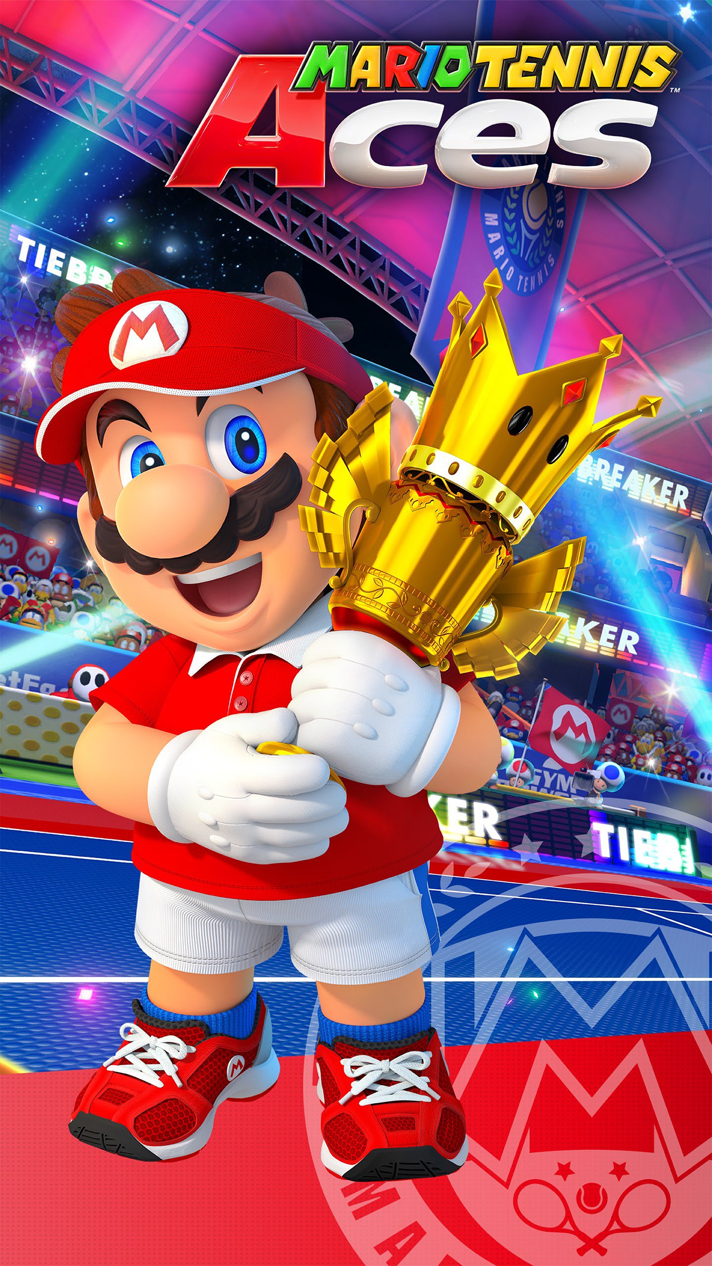 Download Mario Video Game Mario Tennis Aces Phone Wallpaper